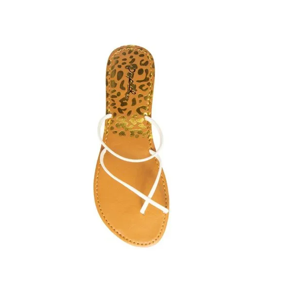 White Designer Sandals - Picture 2 of 4